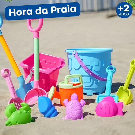 Hora da Praia - Kit de Itens Para Brincadeira na Praia