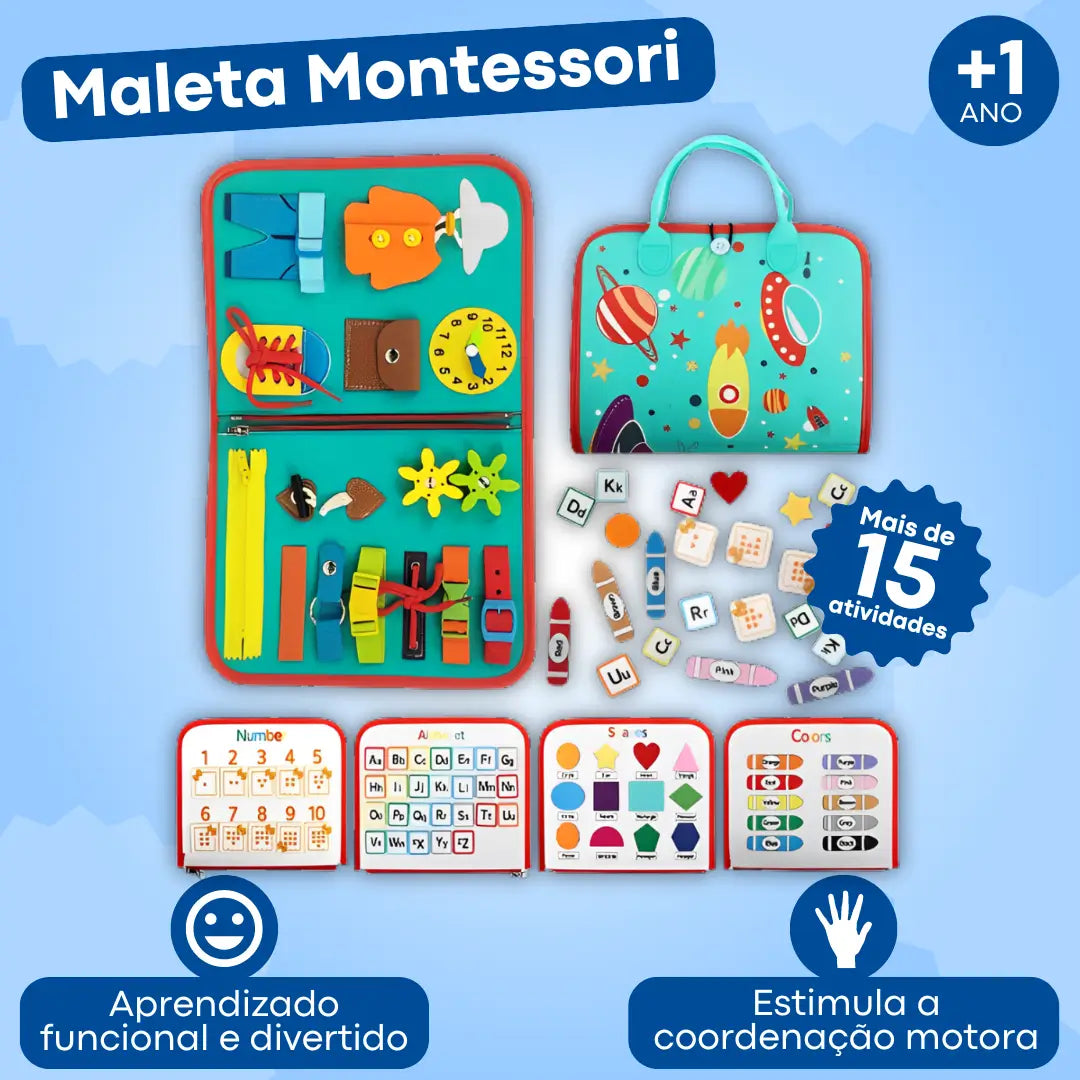 Maleta de Viagem Sensorial Montessori