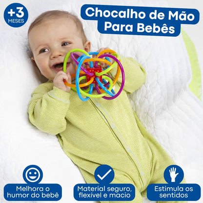 Chocalho de Mão Para Bebês - Aconchegu