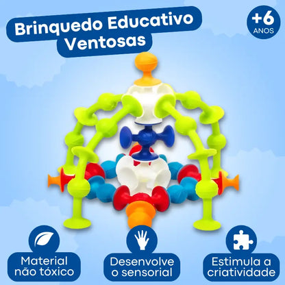 Brinquedo Educativo De Construção Ventosas