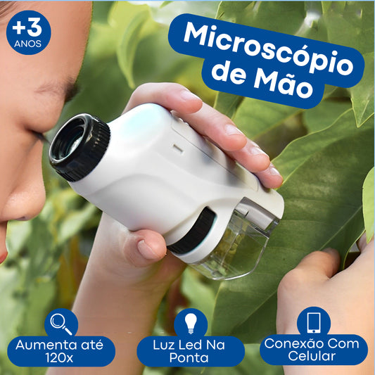 Mini Microscópio De Mão Para Crianças