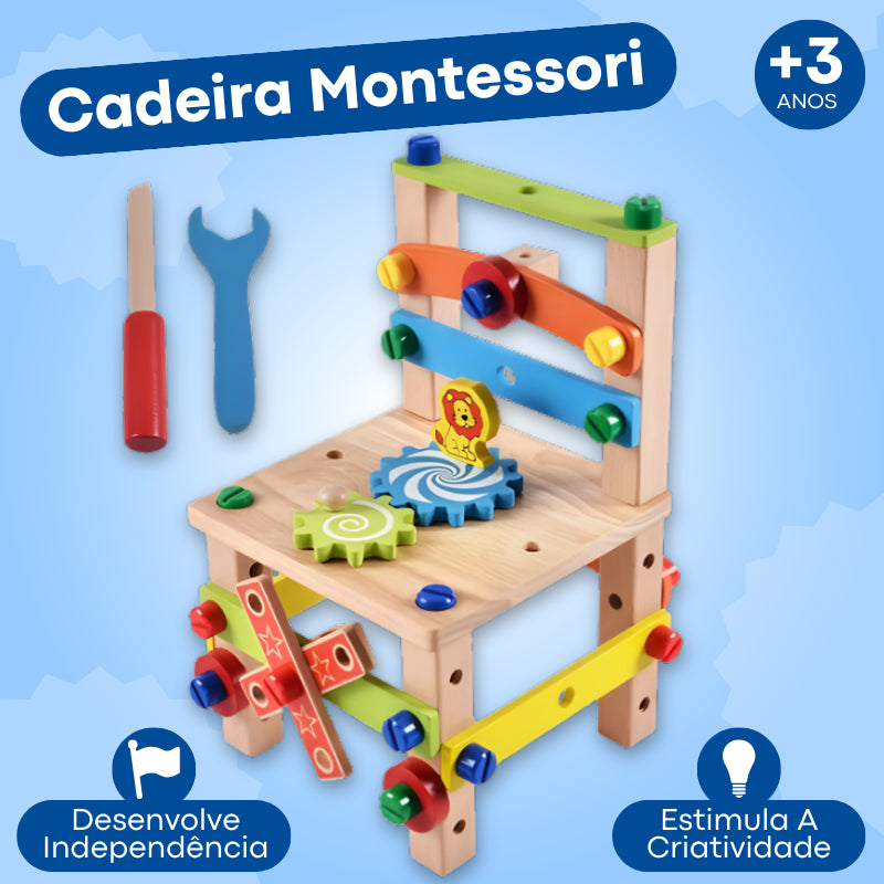 Cadeira De Montagem De Madeira Montessori