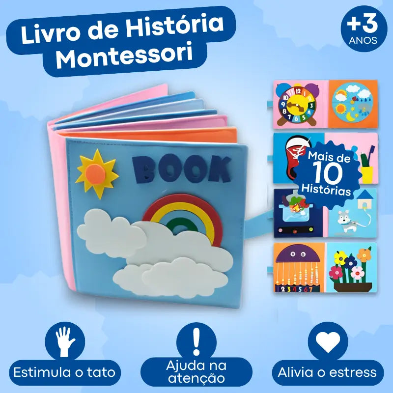 Livro de História Sensorial Montessori 3D