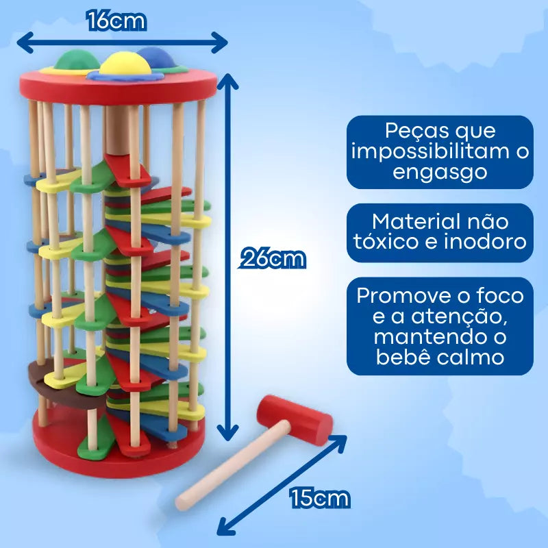 Brinquedo De Madeira Escada Montessori