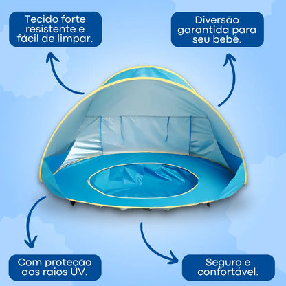 Tenda Para Bebês Com Piscininha e Proteção UV