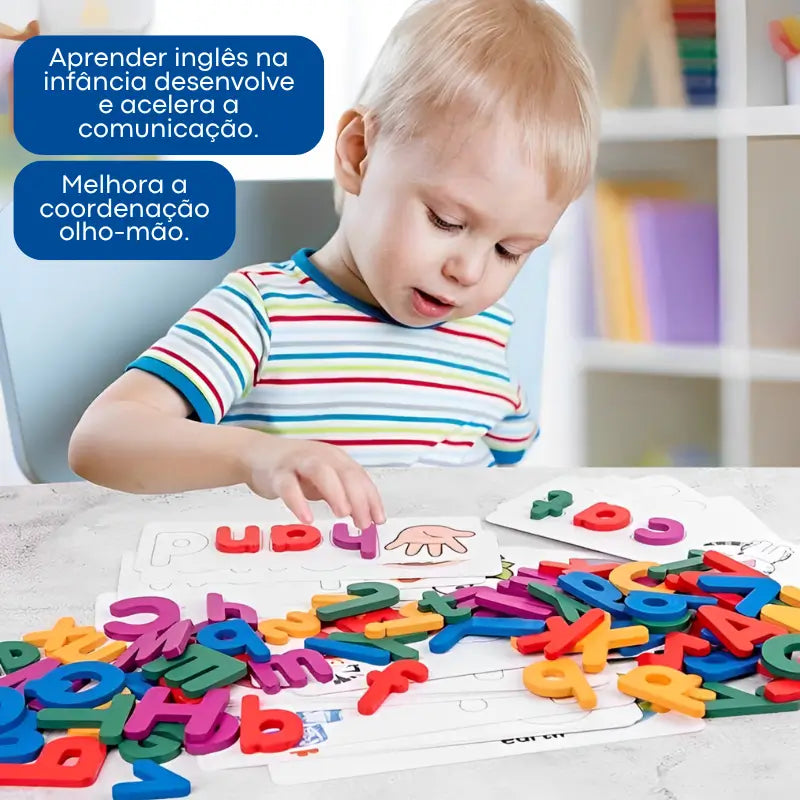 Aprenda Inglês Brincando - Jogo De Ortografia Montessori