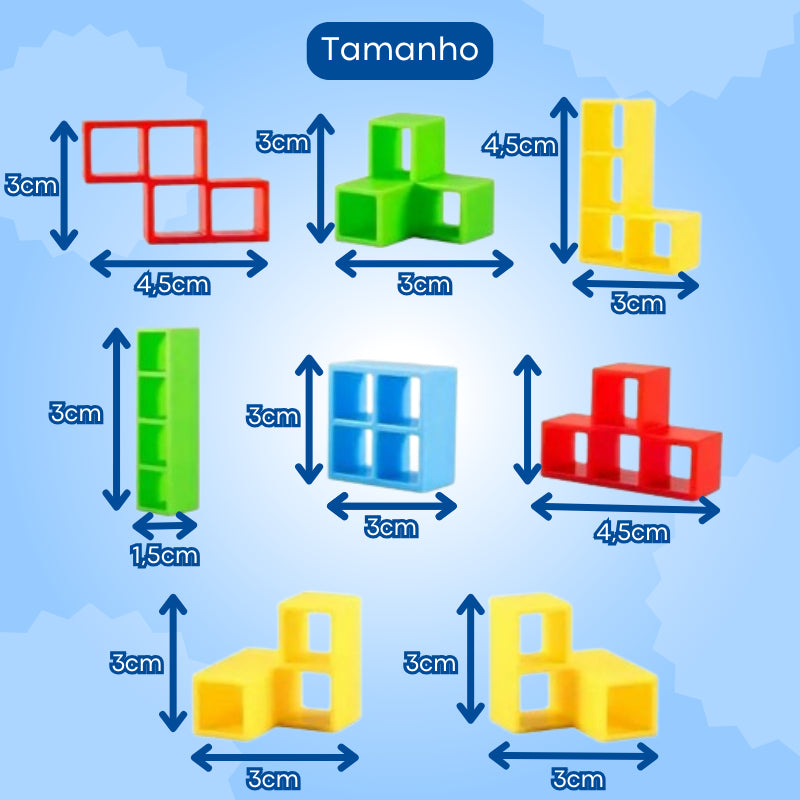 Jogo Interativo 48 Peças | Tetra Tower