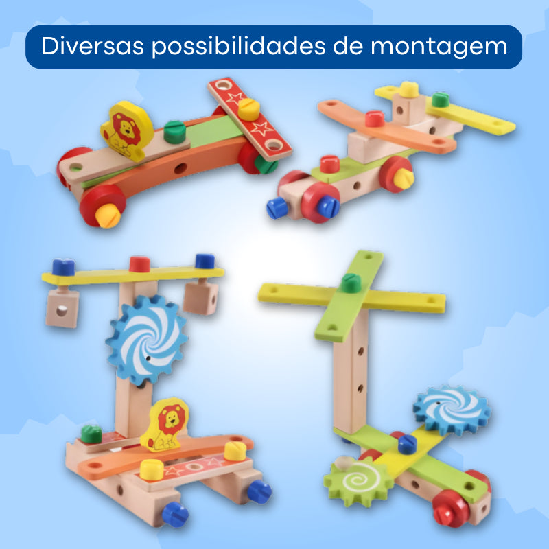 Cadeira De Montagem De Madeira Montessori