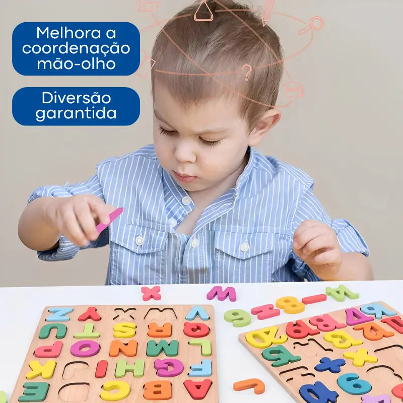 Aprenda Brincando - Quebra-Cabeça De Madeira Montessori