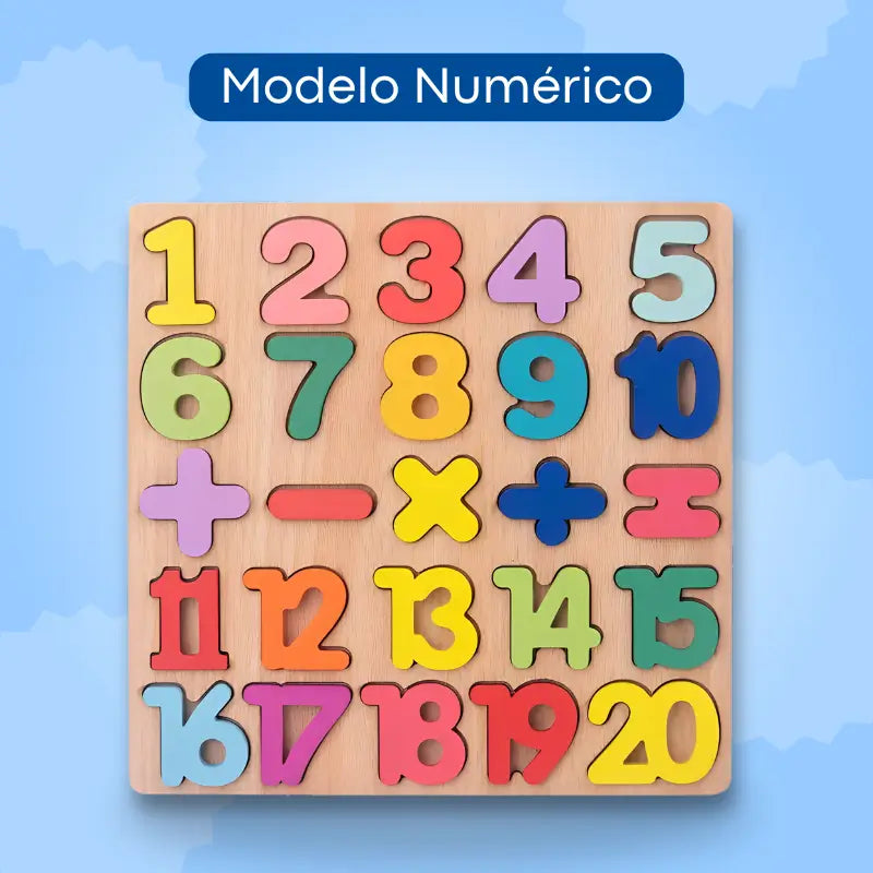 Aprenda Brincando - Quebra-Cabeça De Madeira Montessori