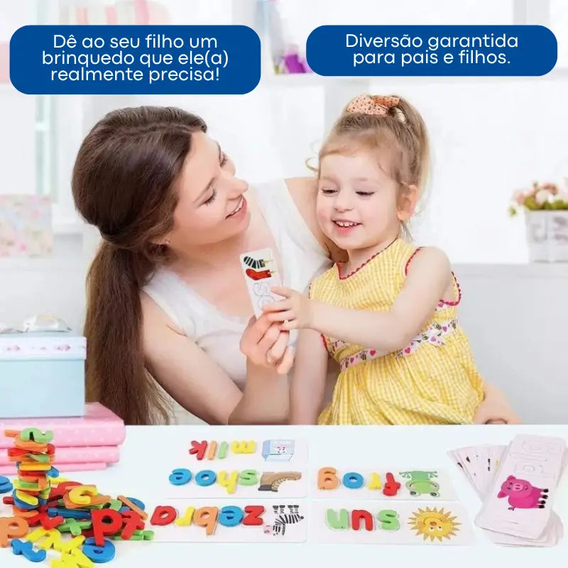 Aprenda Inglês Brincando - Jogo De Ortografia Montessori