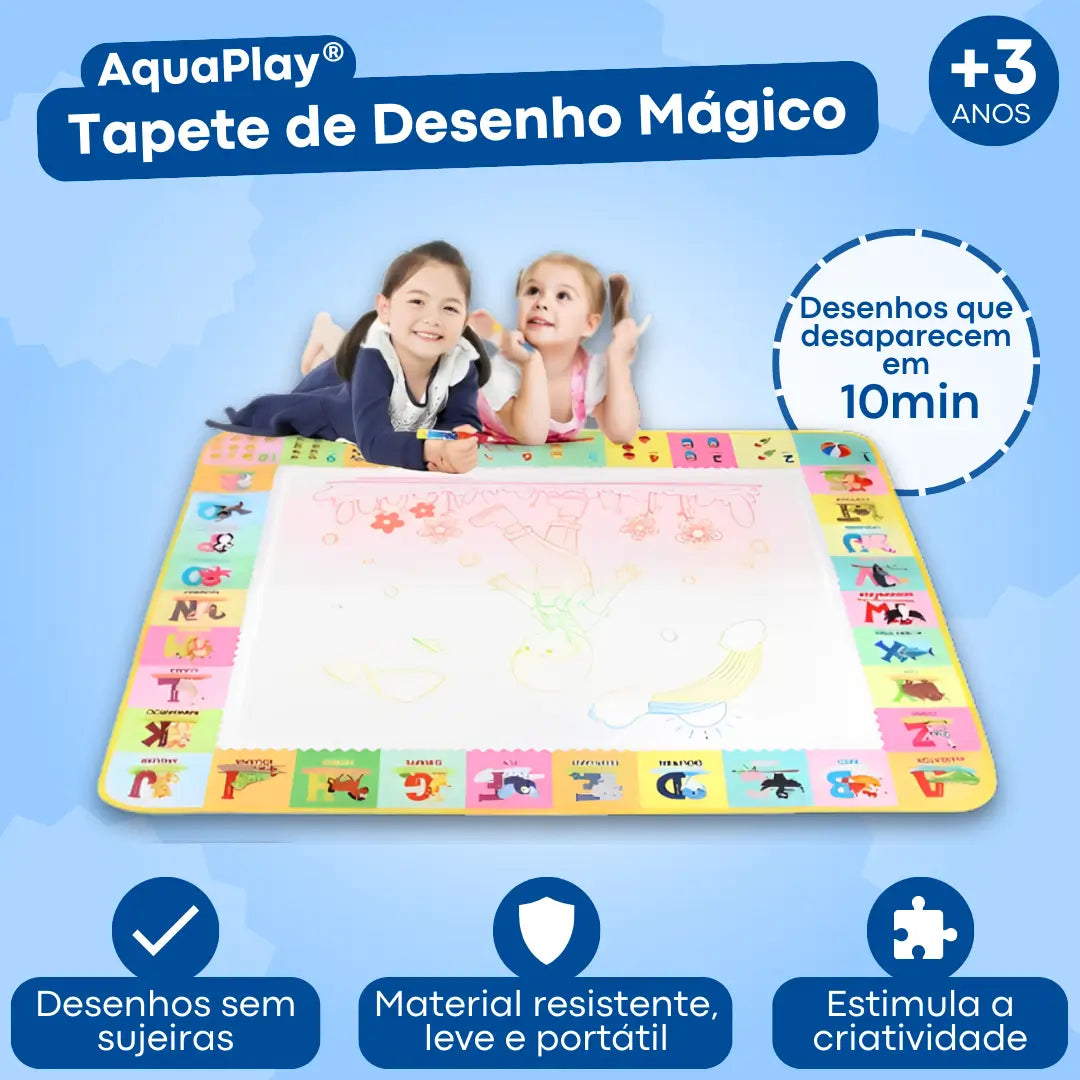 AquaPlay® | Tapete de Desenho Mágico Com Água